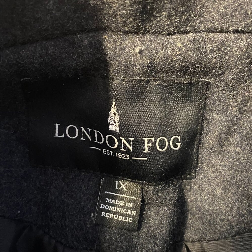 London Fog Dark Gray Fully Lined Women's Coat - Picture 2 of 5